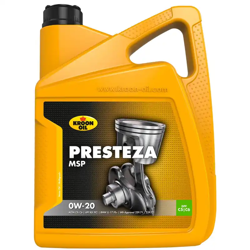 Kroon Oil Presteza MSP 0w20 motorolie 5 liter Finale Uitverkoop